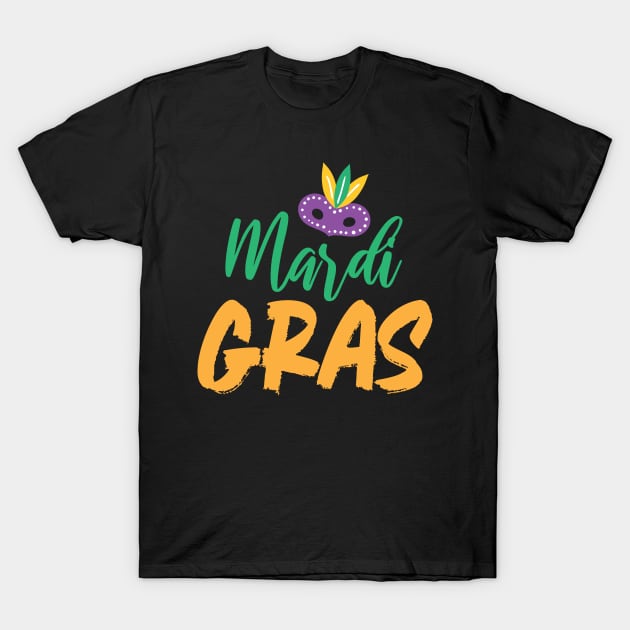Mardi Gras Dress, Mardi Gras Funny Party T-Shirt by chidadesign